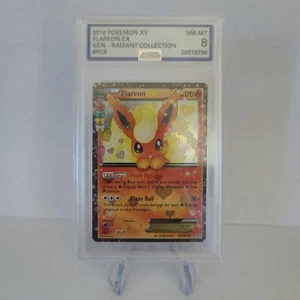 2016 Pokémon TCG - Gen. Radiant Collection - Flareon EX - RC6/RC32 - AGS NM-MT 8 - Picture 1 of 6