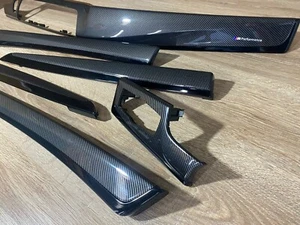 Listones interiores BMW F10 M5 piezas CARBON FIBER LHD 6 PIEZAS LHD RHD - Imagen 1 de 5