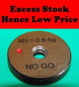 M5 x0.8 Screw Thread Ring Gauge NoGo 6g ...... NEW........Quality no go - Picture 1 of 1