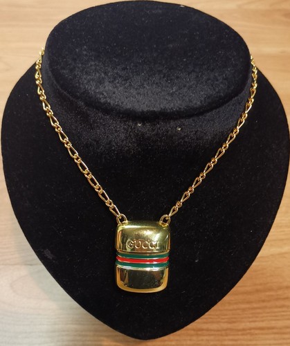 VINTAGE COLLANA SCATOLETTA PORTAPILLOLE GUCCI MADE IN ITALY