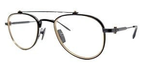 AKONI Calisto AKX-303C-51 Brushed Black/Matte White Gold Eyeglasses 51-23 NIB - Bild 1 von 7