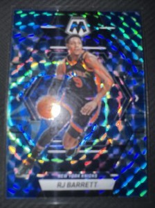 RJ Barrett 2022-2023 Mosaic Blue Reactive Prizm #3- NY Knicks Color Match 🔥