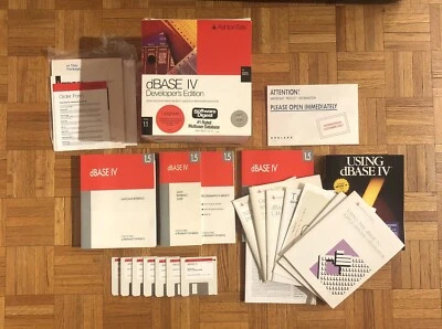 Ashton-Tate dBase IV Developer's Edition Version 1.0 For DOS - Open Box - Image 1 of 4