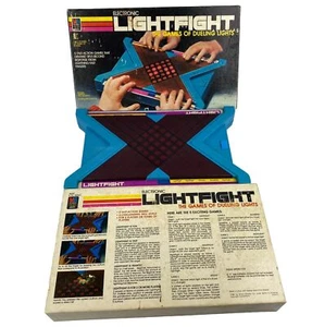 Electronic Lightfight Dueling Lights Game 1981 Milton Bradley Tested See Video - Picture 1 of 23