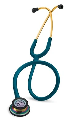 3M Littmann Classic III Monitoring Stethoscope, Caribbean Blue Rainbow, 5807 - Image 1 of 3
