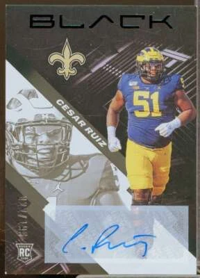 Cesar Ruiz/199 Rookie Card 2020 Panini Black Rookie Autographs #199  - Image 1 of 2