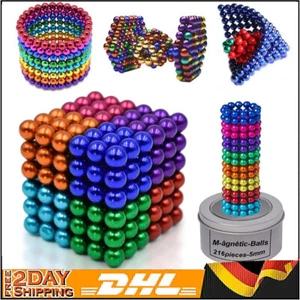 216PCS Starke Neodym Magnete Würfel Scheiben KugelnWürfel Bunte Befestigung - Bild 1 von 13