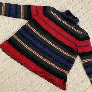 Polo Ralph Lauren Kids Lambswool Sweater Felted Wool XL Retro Thick Winter Fall - Picture 1 of 12