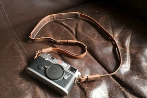 Handmade Real Leather Camera Strap Neck Strap for film Mirrorless Camera Brown - Picture 1 of 5