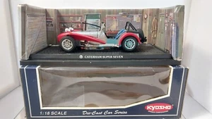 Kyosho Caterham Super Seven Cla, Shell Wing Red 1:18 In Box - Picture 1 of 13