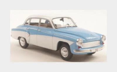 1:24 WHITEBOX Wartburg 312 1965 Light Blue White WB124242 - Immagine 1 di 2