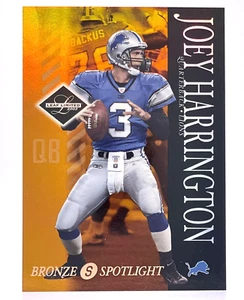 2003 Leaf Limited Bronze Spotlight #33 Joey Harrington 103/150 Detroit Lions - Picture 1 of 2