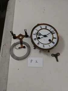 JUNGHANS REGULATOR WALL CLOCK MOVEMENT, DIAL, HANDS, BRACKET, KEY - Picture 1 of 5