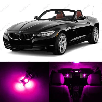 Paquete de 12 luces interiores LED rosas para BMW Z4 E89 2009-2016 + HERRAMIENTA DE PALANCA Foto 1 de 4