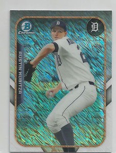 Austin Kubitza Detroit Tigers 2015 Bowman Chrome Farm's Finest Mini