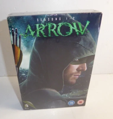 Arrow Season 1 & 2 DVD Boxset Region 2 New Sealed DC Comics Free P+P - Image 1 of 4