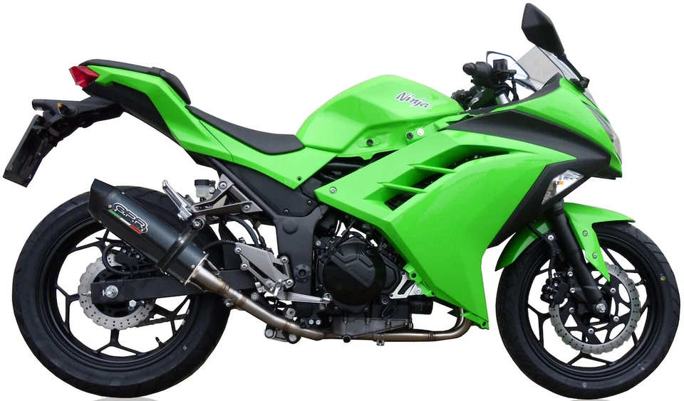 gpr exhaust approved furore carbon look kawasaki ninja 300 r 2012 12 2013 13 - Image 1 of 1