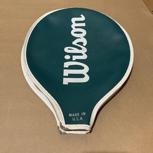 CUBIERTA PARA RAQUETA DE TENIS WILSON - Decoración vintage de club de tenis - Verde - Imagen 1 de 7