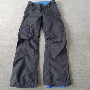 Pantalone The North Face Hyvent donna S nero snowboard sci blu fodera pile - Foto 1 di 13