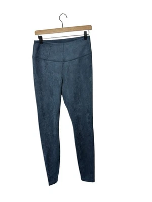 White House Black Market Runway Leggings Womens 8 Faux Suede Blue - Image 1 of 3