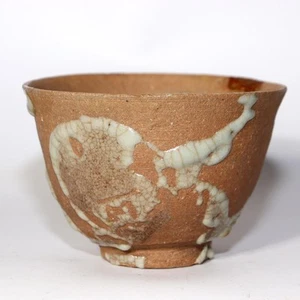 Japanese Antique Karatsu Tea Bowl Early to Mid Edo Wabi Sabi Pottery PCP253 - Picture 1 of 18