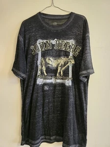 John Deere At Home On The Range Shear T-Shirt Womens Size L See Through - Picture 1 of 6