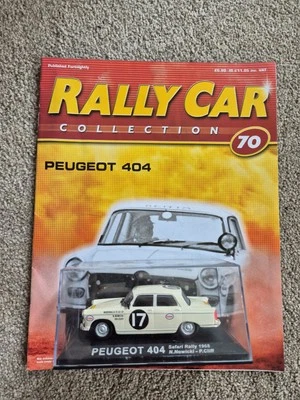 Ixo Deagostini 1/43 Ford Focus Wrc Peugeot 404 Safari Rally 1968 Diecast Car - Immagine 1 di 3