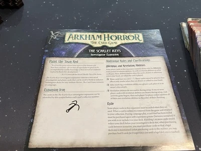ARKHAM HORROR LCG Card Game The Scarlet Keys Investigator Expansion FFG Used - Image 1 of 4
