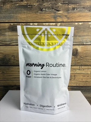 ROUTINE Morning Hydration | Organic Lemon Electrolyte Powder Packets 0 Sugar - Image 1 of 3