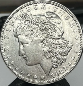 1921 S Morgan Dollar CH BU Choice Uncirculated Silver $1 Coin - Picture 1 of 2
