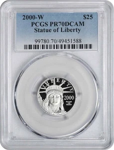 2000-W $25 American Platinum Eagle PR70DCAM PCGS - Picture 1 of 2