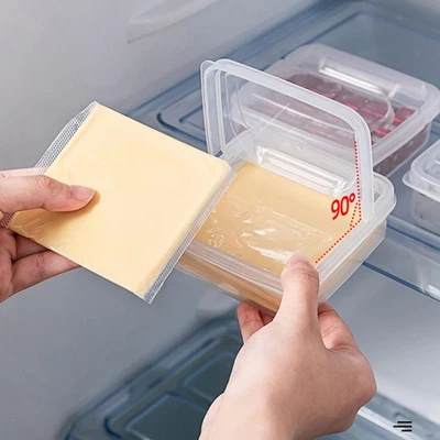2 Pieces Refrigerator Food Container Airtight Plastic Storage Containers - Image 1 of 4