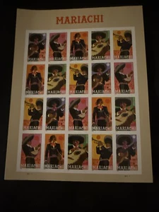 Scott #5703-5707 Mariachi Pane of 20 Forever Stamps (2022) - Picture 1 of 2