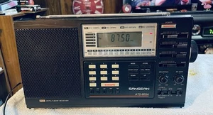 Vintage SANGEAN ATS-803A AM/FM/LW/SW/SSB Radio Receiver w/ AC Adapter Tested - Zdjęcie 1 z 7