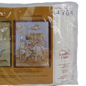 Vintage 1981 The Creative Circle Happy Birthday Embroidery Kit - Personalized - Picture 1 of 5