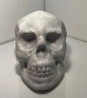 Skull Alabaster Gips 8,5cm Handarbeit Einzelstck Zeitlos Modern