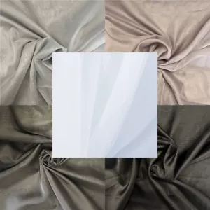 Plain Voile Fabric Sheer Fire Retardant Draping Window 150cm Wide or 300cm Wide - Picture 1 of 7