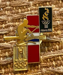 ATLANTA 1996 - DATED NORWAY NOC OLYMPIC ROWING TEAM PIN - Picture 1 of 1