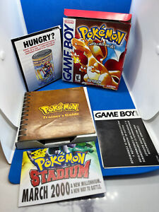 Pokemon Red Version - Nintendo Game Boy GB - Authentic - Complete CIB **no game