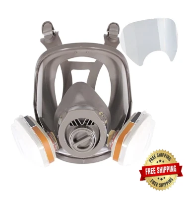 Máscaras Para Pintura Cara Completa Amplio Campo De Visión Químico Pintar Foto 1 de 4