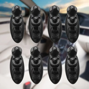 8pcs Cables Tie Clip Fixer Organizer Convenient Multifunctional Line Clamp Black - Photo 1/7