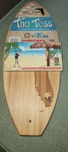 TIKI TOSS Juego de Lanzamiento de Gancho y Anillo - Tabla de Surf Florida Cracker Raro - Imagen 1 de 4