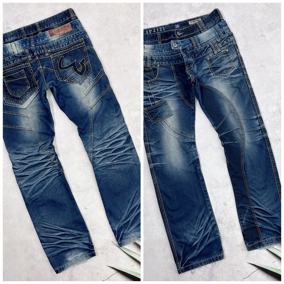 Pantalones de mezclilla japoneses Japrag de Okishana Samoko talla 36 x 36 Foto 1 de 4