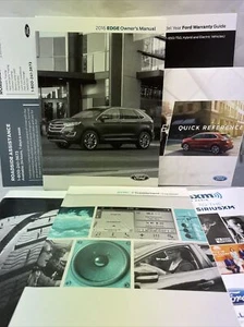 OEM 2016 Ford Edge Complete Owner's Manual Set with SYNC3 Navigation - Picture 1 of 9