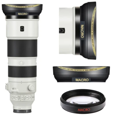 HD 32k WIDE ANGLE LENS + MACRO LENS FOR Sony FE 200-600mm f/5.6-6.3 G OSS Lens - Image 1 of 4