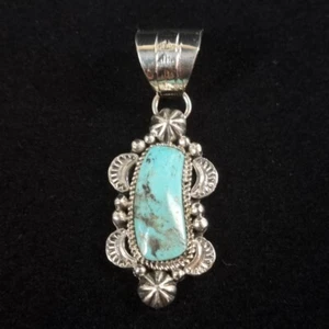 Indianerschmuck Türkis Anhänger Navajo Tribe Artist  Westernschmuck AH016C - Bild 1 von 3
