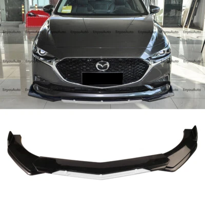 For Mazda MX-5 Miata Front Bumper Lip Spoiler Splitter Gloss Black White - Image 1 of 4