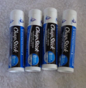 Nuevo bálsamo labial ChapStick 8 horas hidratación FPS15 (4) 0,15 oz - Imagen 1 de 1