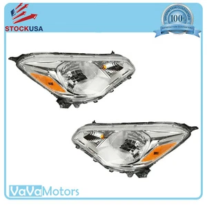 Fits 2017 2018 2019 2020 Mitsubishi Mirage G4 Headlight Assembly Left Right Pair - Picture 1 of 8