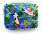 Antique Chinese Enamel Hinged Lid Trinket Patch Box